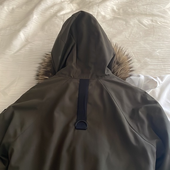 TNA Down Filled Short Parka - Olive Green - Picture 4 of 6